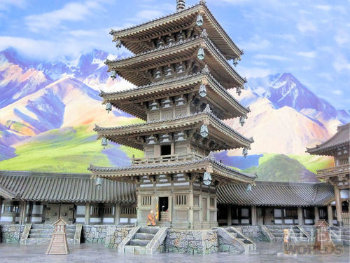  Samurai Temple Pagoda