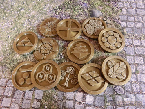  Samurai Clan Symbols Set